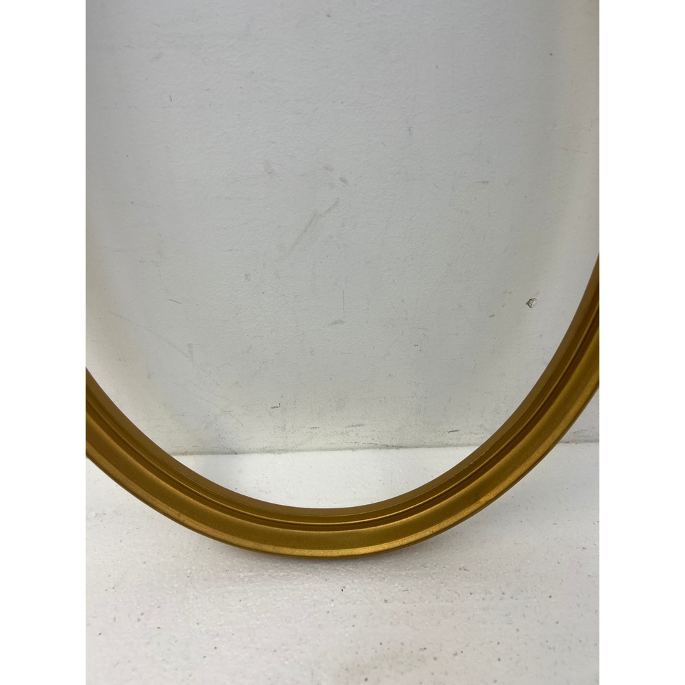 Gold Oval Picture Frame FITS 12x16 Resin Wall Decor Classic Tiered Vintage MCM - Picture 4 of 10